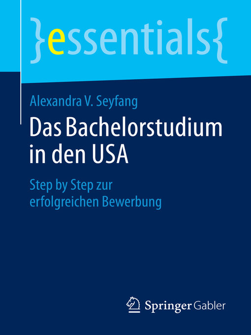 Title details for Das Bachelorstudium in den USA by Alexandra V. Seyfang - Available